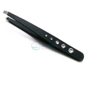 Pince à épiler professionnelle de vente chaude pointe inclinée pointe gravée outil de sourcils et de sourcils pour hommes et femmes - Product Image 2