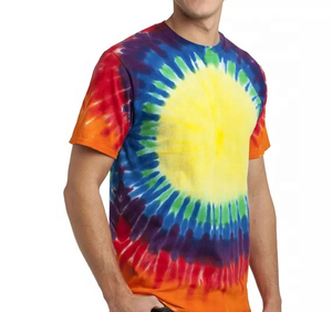 Nueva Camiseta Unisex con Logotipo Personalizado, Tie Dye, 100% Algodón Tejido, Estilo Veraniego, Transpirable y Ecológica - Product Image 5