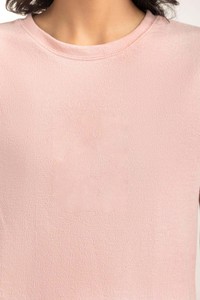 Fabricante de Pakistán, Venta al por Mayor, Último Diseño, Camiseta Informal de Algodón Rosa Claro, Moda Gen Z, Ropa Urbana Minimalista - Product Image 5