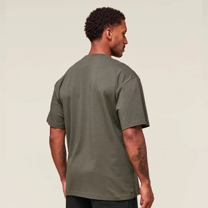 Wholesale 2026 High Quality Men's 100% Cotton T-Shirts Custom <b>Logo</b> Printed on Chest 250gsm Knitted Fabric - Product Image 5