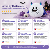 Boneka Labu Halloween Lucu dan Menyeramkan dari Bahan Polyester, Boneka Kelelawar, Figur Hantu untuk Hadiah Liburan Anak-anak