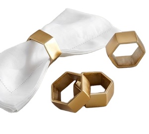 ที่ใส่ผ้าเช็ดปากทำจากโลหะ6ชิ้นที่ใส่ผ้าเช็ดปากของตกแต่งโต๊ะสำหรับงานเลี้ยงอาหารค่ำวันคริสต์มาส - Product Image 1