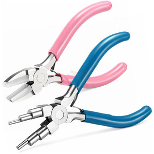 เครื่องมือทำเครื่องประดับ 2 ชิ้น คีมทำห่วง 6 in 1 สีฟ้าและสีชมพู - Product Image 1