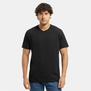 T-shirt à col rond et manches courtes en coton peigné de qualité supérieure, blanc - Product Image 6