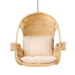 Silla Colgante de Ratán Natural Ecológica, Diseño de Media Luna, Hecha a Mano para Balcón, del Fabricante Vietnamita, al Mejor Precio y Nueva Llegada - Product Image 1