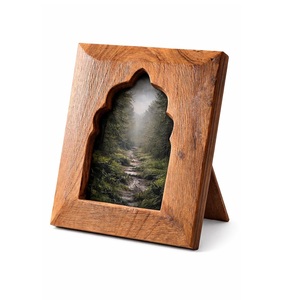 Carved Arch <b>Wooden</b> Photo <b>Frame</b> Rustic Decorative Picture <b>Frame</b> for Table Wall Bedroom Living Room Shelf Home Office Decor - Product Image 1