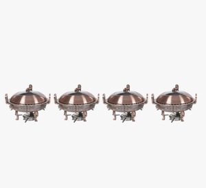 Stainless Steel Round Chafing Dish 2 Qt <b>Buffet</b> Food <b>Warmer</b> Chafer Set for Catering At Cheap Price - Product Image 3