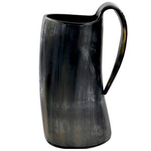 Premium Quality Natural Horn <b>Beer</b> Mug Leak Proof Reusable Sustainable Transparent Portable Gift Office Wedding Hotel Floral - Product Image 3