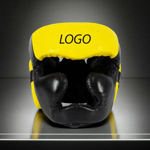 Protège-tête de boxe professionnel haut de gamme unisexe 2026 en cuir PU personnalisable avec fermeture auto-agrippante Printemps/Automne BROOKLYN - Product Image 2