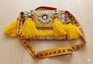 Sac pour femme en coton Banzara, artisanal, traditionnel, durable et pliable - Product Image 4