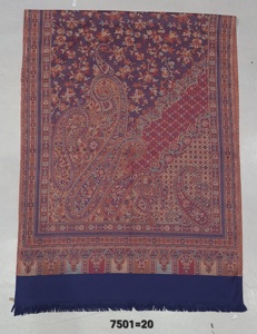 <b>WOOL</b> ACRYLIC BLENDED JAMAWAR SHAWL OR <b>SCARF</b> - Product Image 5
