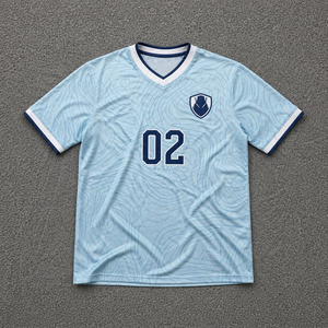 Wholesale OEM Custom Logo Soccer Teamwear Breathable Quick Dry Number Printed Football Uniform - Product Image 1