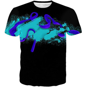 Camiseta Sublimada con Logotipo Personalizado, Impresión 3D Completa, 100% Algodón, Malla Transpirable, para Hombre, Talla Grande, Secado Rápido, Poliéster/Algodón - Product Image 4