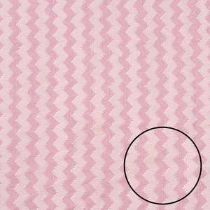 P C Jain Textile Private Limited Printed Blush <b>Pink</b> Ivory Zigzag Crochet Breathable Lightweight <b>Fabric</b> for Dresses Tops Women - Product Image 3