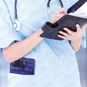 6 Inches X 5 Inches Medical Care Nurse Pocket Organizer Nurse Accessories Tools Royal Blue Nylon Pocket Nurse Scrub Organizer - Product Image 2