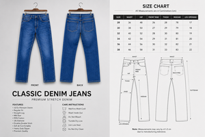 Jeans de Hombre de Pierna Recta Lavados, Estilo Casual, 100% Algodón, Varios Colores y Tallas, OEM ODM - Product Image 4