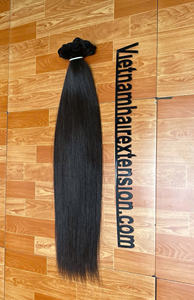 Extensions de cheveux humains vierges Remy du Vietnam, 100g, 3 pièces, double trame machine, pour toutes les couleurs - Product Image 4