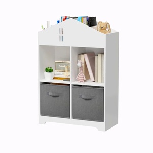 Bibliothèque moderne en bois multicouche étagère organisateur de jouets durable et facile à assembler rectangle détachable pour les enfants magasin divers livres - Product Image 5