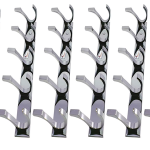 PROMIXO Heavy-Duty Modern Aluminium Hook <b>Rack</b> Wall Mounted Clothing Organizer for Bathroom Kitchen Bedroom Hallway Clothes Towel - Product Image 3