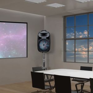 Supporto Treppiede per Altoparlanti PA Resistente con Altezza Estensibile e Asta Regolabile, Carico Massimo 132 LBS - Product Image 4