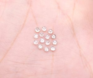 Diamants naturels ronds taille rose de 2,3 à 3,0 mm, couleur blanc laiteux, excellente taille, diamant taille rose rond pour bijoux personnalisés - Product Image 6