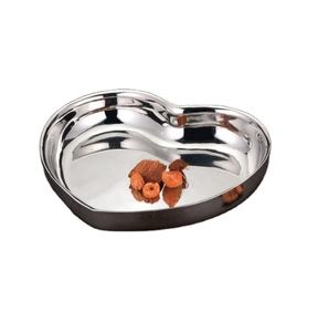 Cuencos de Metal con forma de corazón para servir frutas, cuencos decorativos con acabado plateado para el hogar y el Hotel, cuencos para servir comida de mesa - Product Image 2