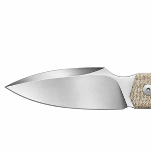 Cuchillos de Caza Profesionales para Exteriores con Empuñadura Texturizada Beige, Hoja Fija de Acero Inoxidable para Camping, Bushcraft, Senderismo y Campo - Product Image 6