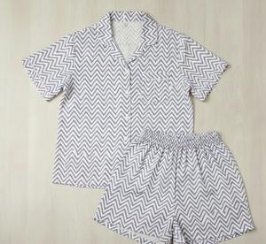 Conjunto de Pijama Casual de Algodón Estampado a Mano con Cuello en V y Manga Larga, Diseño Floral Sólido, Suave, Transpirable, de Secado Rápido, Térmico, con Botones, para Mujer - Product Image 2