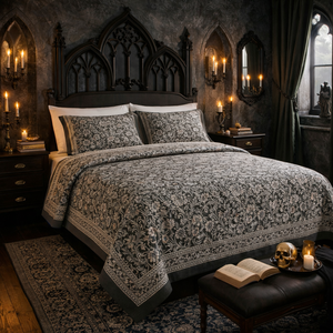 Premium Jaipur Hand Block Print Non Toxic Dye Bedsheet <b>King</b> <b>Size</b> Pure Cotton 108x90 Inches Breathable Skin Flowers Hospital - Product Image 5