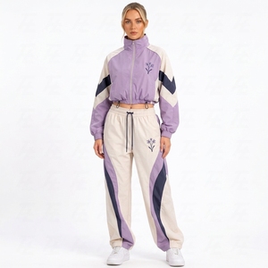 Conjunto Deportivo Cortavientos para Mujer, Chaqueta y Pantalones Deportivos Hechos a Medida al por Mayor - Product Image 5