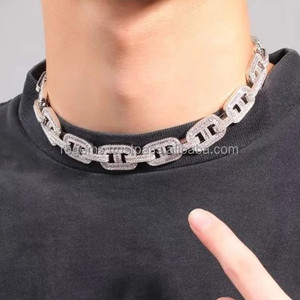 <b>Rope</b> <b>Chain</b> Necklace Sterling Silver for Men Custom 10k 14k 14K GOLD Trendy Lovers Moissanite Mould Making Custom Size Acceptable - Product Image 6