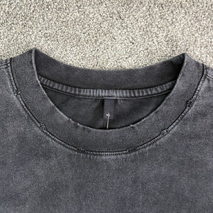 Camiseta de Cuello Redondo de Manga Corta para Hombre, Corte Regular, Color Sólido, 100% Algodón, Tejido de Punto, Alta Calidad, Ecológica, Estilo Urbano - Product Image 5