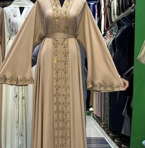 Fashion Dubai Abaya Muslim Women Clothing Islamic Traditional Modest <b>Long</b> <b>Dress</b> Kaftan Open Abaya Embroidered Kimono Abaya - Product Image 3