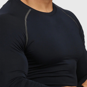 Camiseta de Compresión de Manga Larga para Hombre, Estilo 2026, Color Liso, Algodón y Elastano, Cuello Redondo, en Oferta a Precios Bajos - Product Image 6