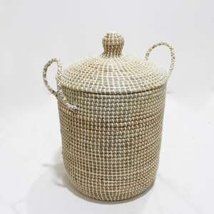 Cesta de Almacenamiento de Seagrass Hecha a Mano en Artex Dong Thap, Vietnam, Caja de Organización de Artesanía Natural para Decoración del Hogar - Product Image 1