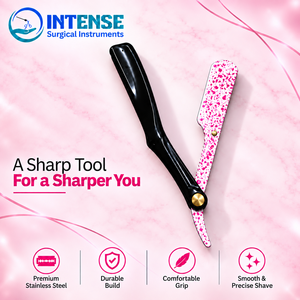 Professional Barber Razor Hair Styling <b>Shaper</b> Folding Straight Razor Replaceable Blade Hair Cutting Thinning Salon Tool - Product Image 2