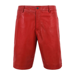 Shorts Bermuda en Cuir Nappa Premium pour Hommes, Véritable Peau d'Agneau, Style Jean Décontracté, Fournisseur et Fabricant OEM ODM en Gros - Product Image 5