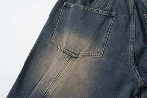 Jeans de mezclilla acampanados vintage para hombre al por mayor, de cintura alta, transpirables y cómodos, 100% algodón. - Product Image 6