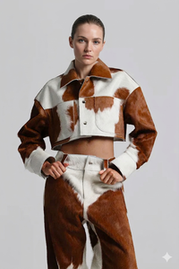 2025 New Unisex Spring Formal Motorcycle Windproof Bomber Jacket Canvas Cow Skin Coated <b>Camouflage</b> Thin Loose Front Washed - Product Image 4