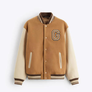 Blouson Teddy Homme Hiver Style Streetwear Classique Design Haut de Gamme Personnalisable avec Logo sur le Devant Patchwork Écologique - Product Image 1
