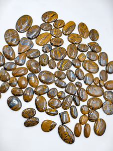 Wholesale Natural Tiger Iron Cabochons | Mixed Shape High Quality Polished Gemstones - Product Image 3