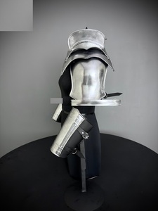Traje de Armadura de Caballero Moderno de Acero Inoxidable Plateado, Estilo Gótico Medieval, Disfraz de Cosplay, Pechera Completa con Protectores de Brazos - Product Image 2
