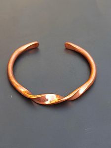 Decorative Copper <b>Bracelet</b> Elegant Open Cuff Design Comfortable Fit for Everyday Fashion Styling - Product Image 4