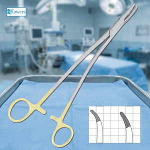 Porte-aiguilles chirurgicaux en acier inoxydable Stratte à pointe émoussée TC, prise en main sécurisée, certifiés CE ISO Classe I - Product Image 2