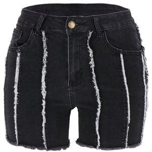 2023 High Street Fashion Summer Casual Lady Zipped <b>Button</b> Women Denim <b>Jeans</b> Shorts - Product Image 6