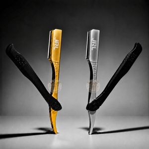 JRL Gold & Black Magnetic Luxury Stainless Steel Manual <b>Straight</b> Edge <b>Razor</b> with Custom Logo for Professional Barbers Beard Care - Product Image 2