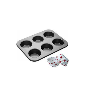 Bandeja Metálica para Hornear Muffins con 24 Cavidades, Molde Comercial para Cupcakes y Mini Muffins para Horno, Panadería y Cocina - Product Image 3