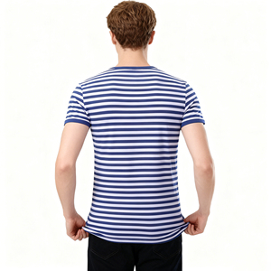 New OEM Wholesale Oversized <b>Short</b> <b>Sleeve</b> T-shirts for Men Women 100% Cotton Breathable Quick Dry Casual Blue White Contrast - Product Image 2