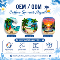 Aimants de réfrigérateur personnalisés OEM ODM pour les vacances, aimants de réfrigérateur en relief 3D, scène de plage, Maldives, Phuket, Hawaï, souvenir, cadeau