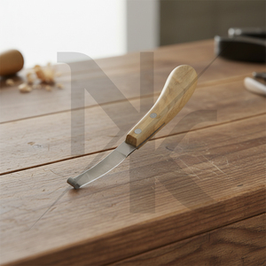 Cuchillo Quirúrgico Veterinario Reutilizable de Alta Calidad para Pezuñas, Herramientas Pequeñas de Herrador para Uso Hospitalario, Cuchillo de Bucle para Pezuñas de Caballo con Mango de Madera, Set - Product Image 6